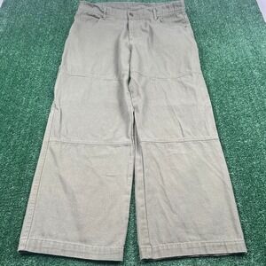 No Boundaries Cargo Pants Men's 37x30 Olive Green Baggy Wide Leg Canvas